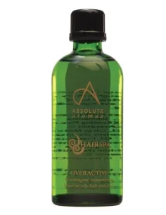   Overactive é uma mistura de óleos adstringente, criada para limpar profundamente e desintoxicar os cabelos oleosos e couro cabeludo.  