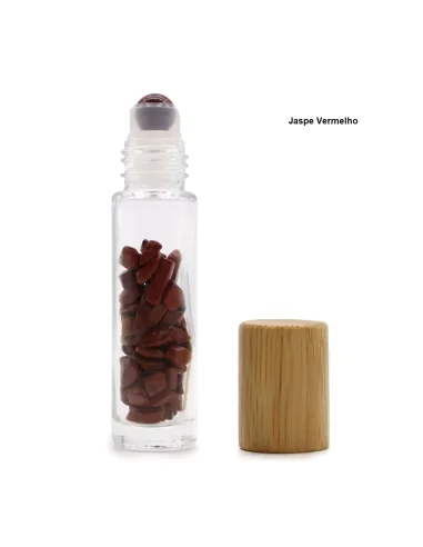 Frasco Roll-on Cristal Jaspe Vermelho | Ser Essencial Aromaterapia