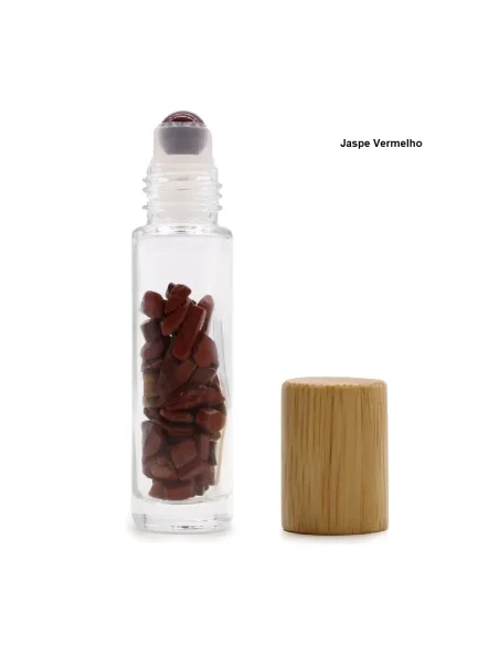 Frasco Roll-on Cristal Jaspe Vermelho | Ser Essencial Aromaterapia