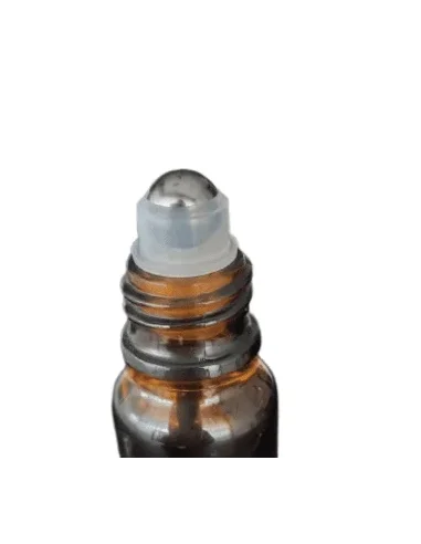 Frasco Vidro 30ml com tampa Roll-on inox