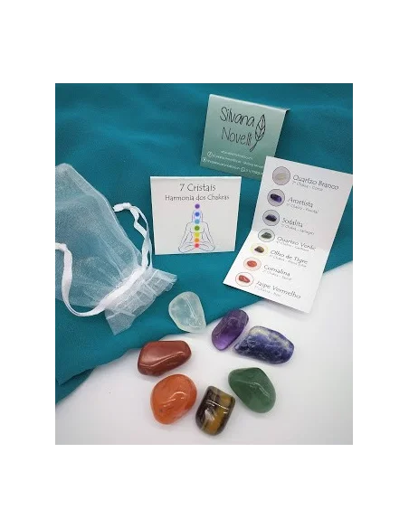 Kit de Cristais Harmonia dos Chakras