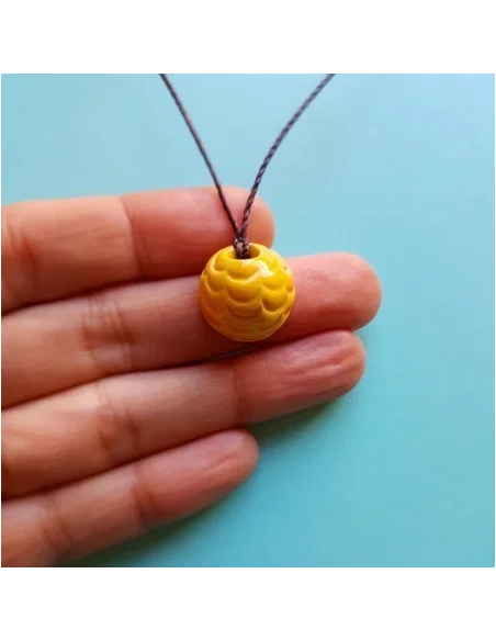 Colar Difusor Cauda Sereia Amarelo | SerEssencial - Aromaterapia